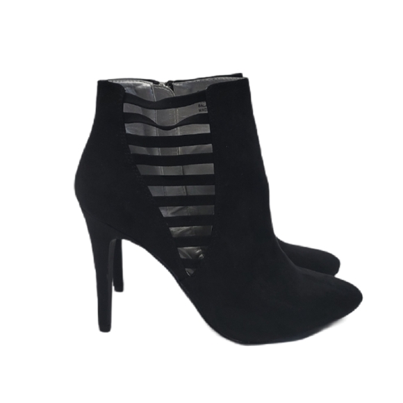 Nine West Olivia Black Faux Suede Booties H - Picture 10 of 10